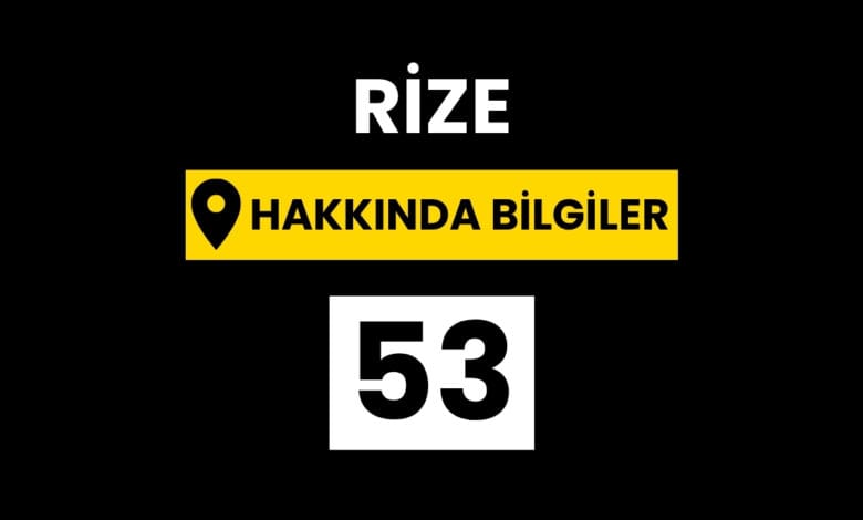 Rize Hakkında Bilgiler