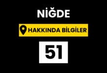 Niğde Hakkında Bilgiler